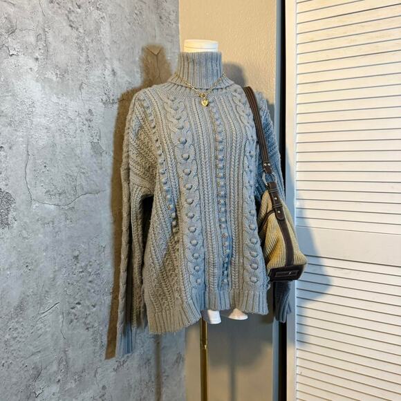 Preppy Soft & Cozy Blue Sweater - Picture 2 of 7